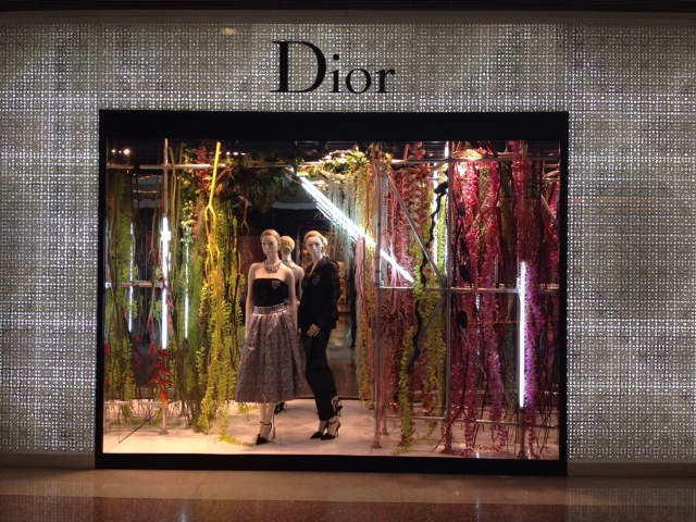 Dior门店橱窗展示架