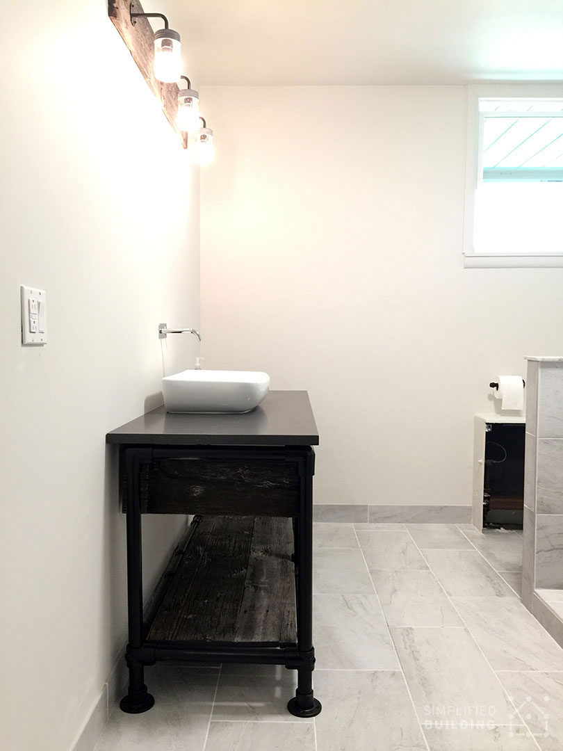 复古浴室盥洗台
