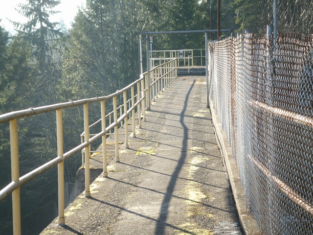 废旧的沿河焊接护栏
