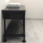 DIY复古浴室盥洗台