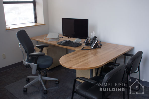 新百建站立式办公桌平视图