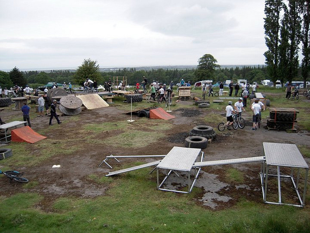 用新百建管接头搭建的BMX自行车塞障碍